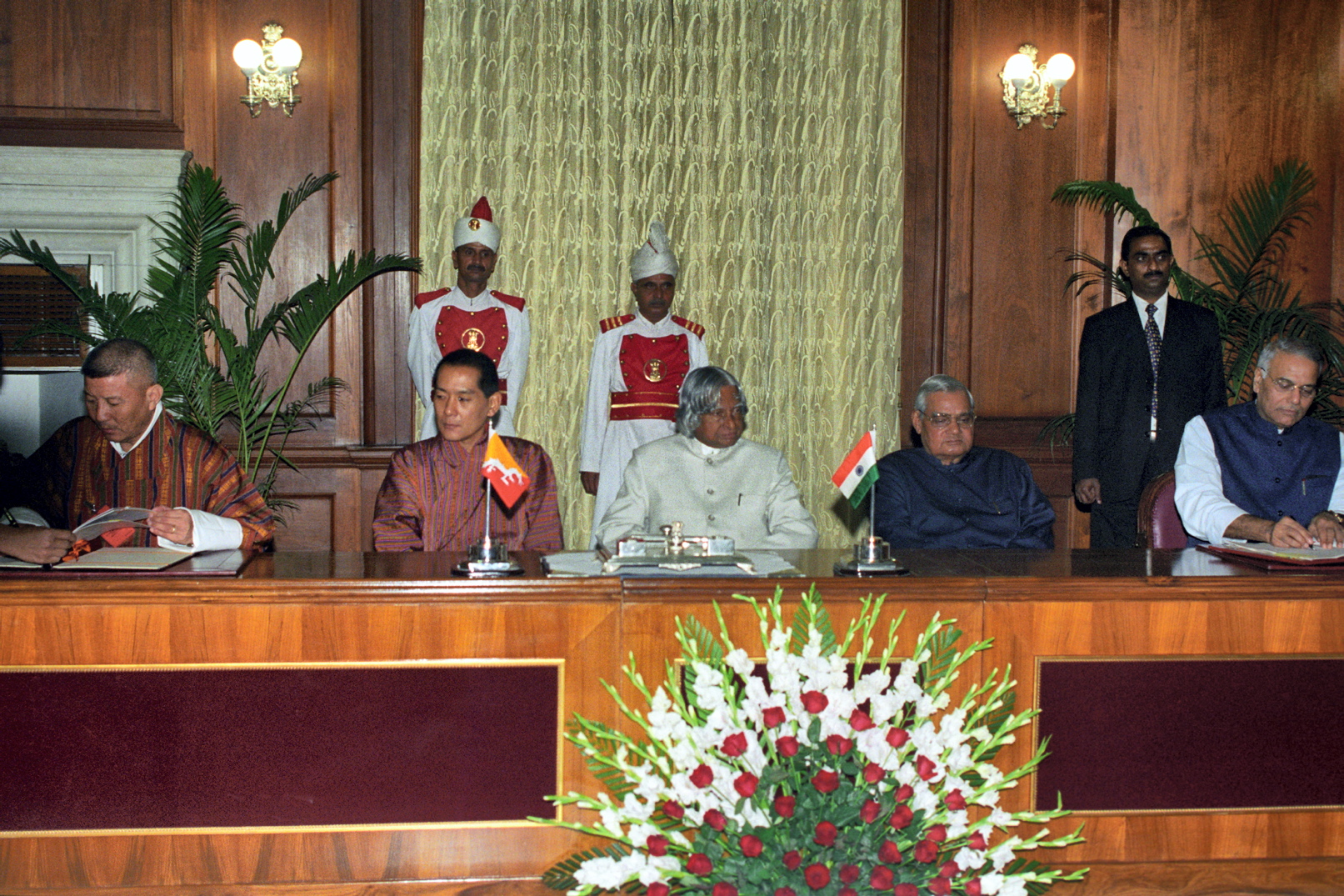 State Visit of His Majesty Jigme Singye Wangchuck to India.
(14-18 September 2003)
