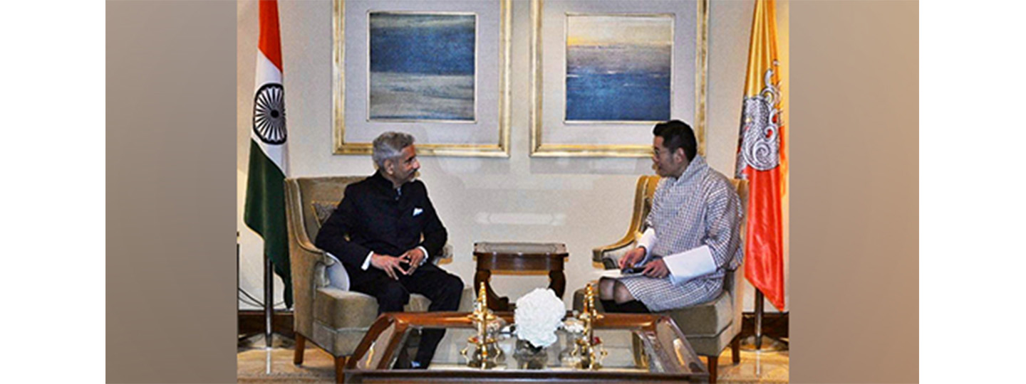  External Affairs Minister Dr. S. Jaishankar called on His Majesty the King of Bhutan&nbsp;at&nbsp;New&nbsp;Delhi