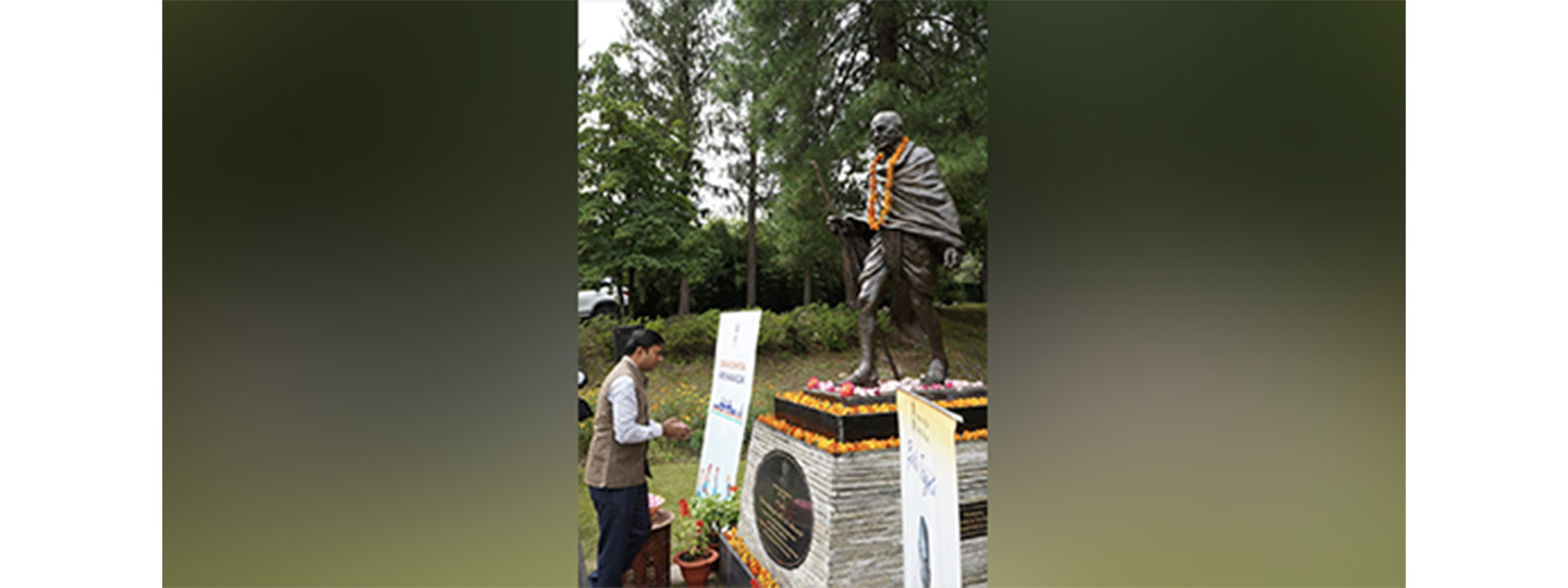  Embassy team paid homage to Mahatma Gandhi on his birth anniversary. 
