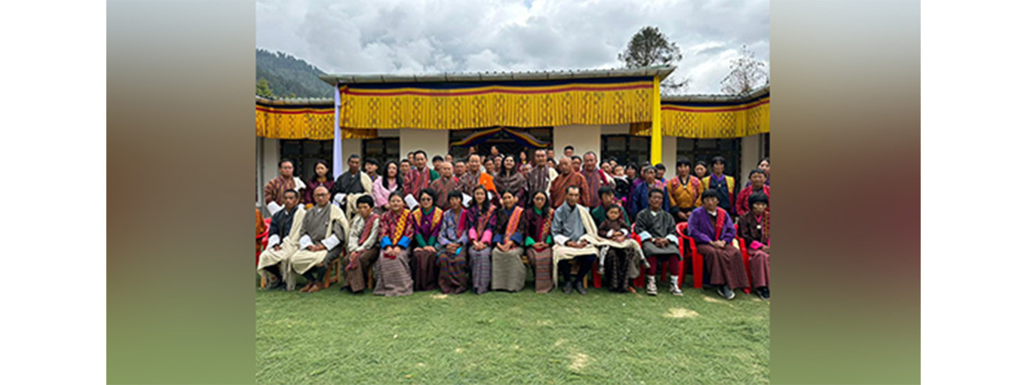  Inauguration of India-Bhutan friendship project basic health unit at Pangbisa, Paro by Lyonpo Namgay Tshering, Hon’ble Finance Minister of Bhutan.