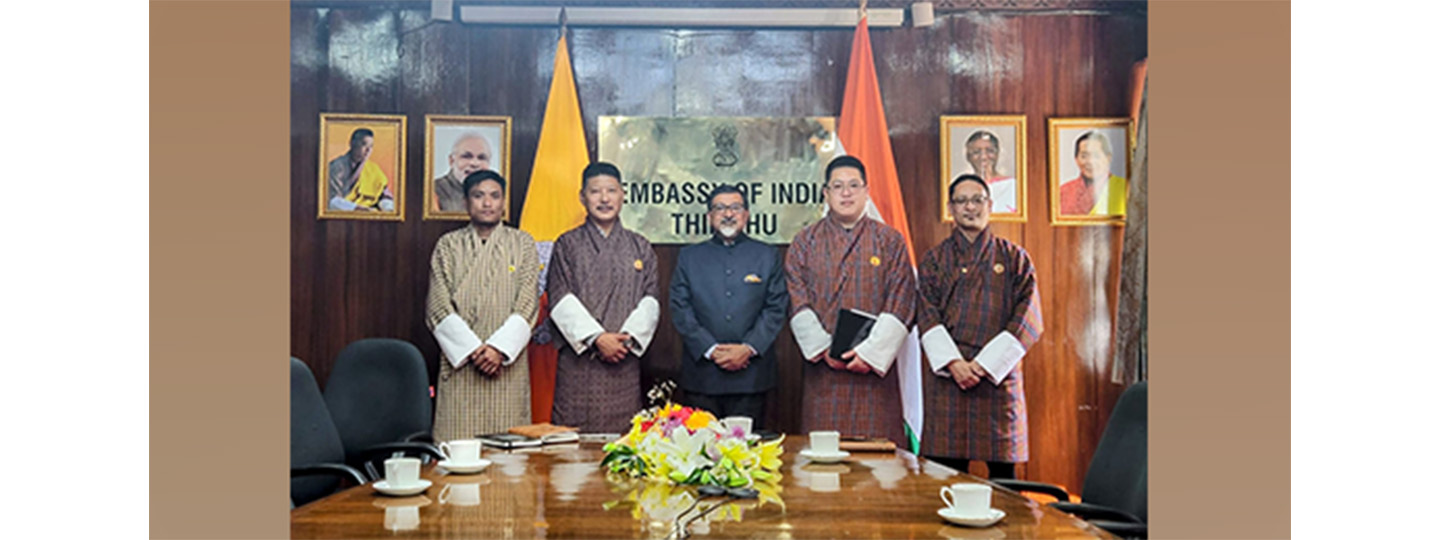  Ambassador Sudhakar Dalela met President, Bhutan Chamber of Commerce and Industry Mr. Tandy Wangchuk.
