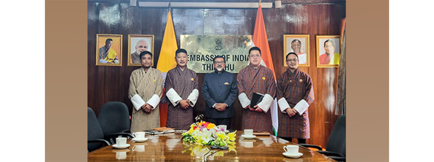  Ambassador Sudhakar Dalela met President, Bhutan Chamber of Commerce and Industry Mr. Tandy Wangchuk.
