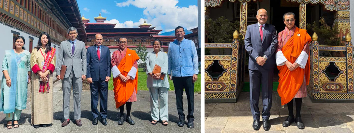  Ambassador met with the Finance Minister of Bhutan H.E. Lyonpo Lekey Dorji (24 September 2025)