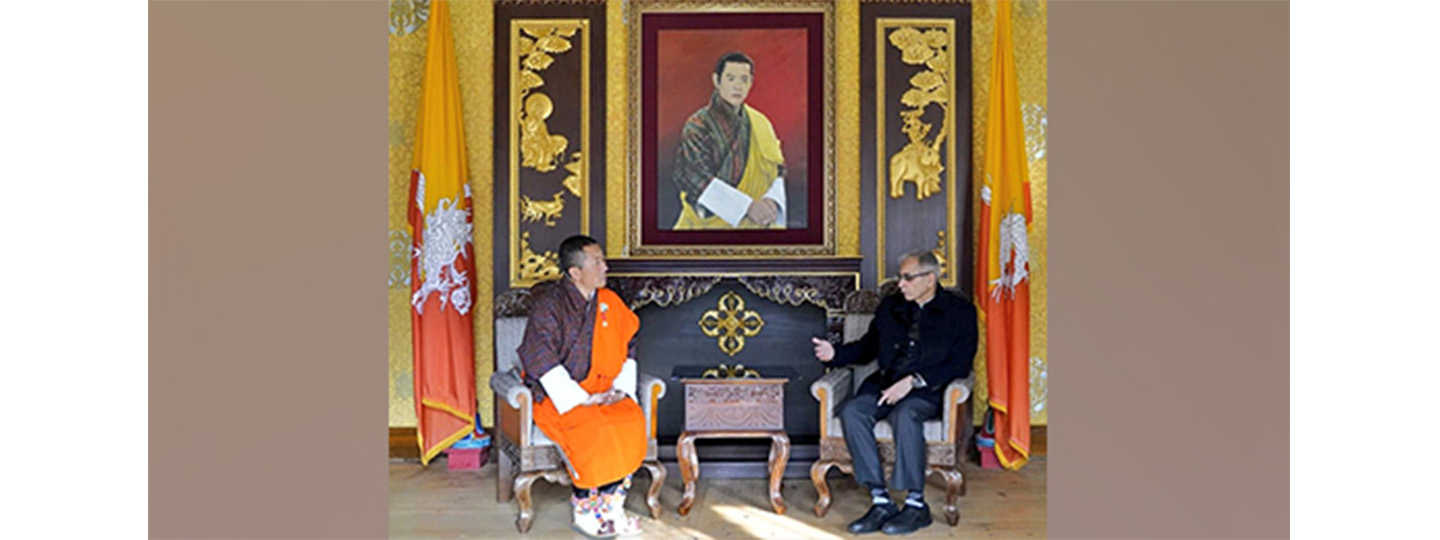  Foreign Secretary Shri Vinay Kwatra called on Prime Minister of Bhutan Lyonchhen (Dr) Lotay Tshering