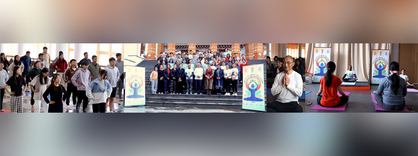  46 Days to International Day of Yoga 2025!
NWCC, Thimphu organised the #IDY2025 curtain raiser event at JSW School of Law, Paro on May 5th!Yoga Master Dr. Vijay Singh and his team, gave a demonstration of yoga postures.