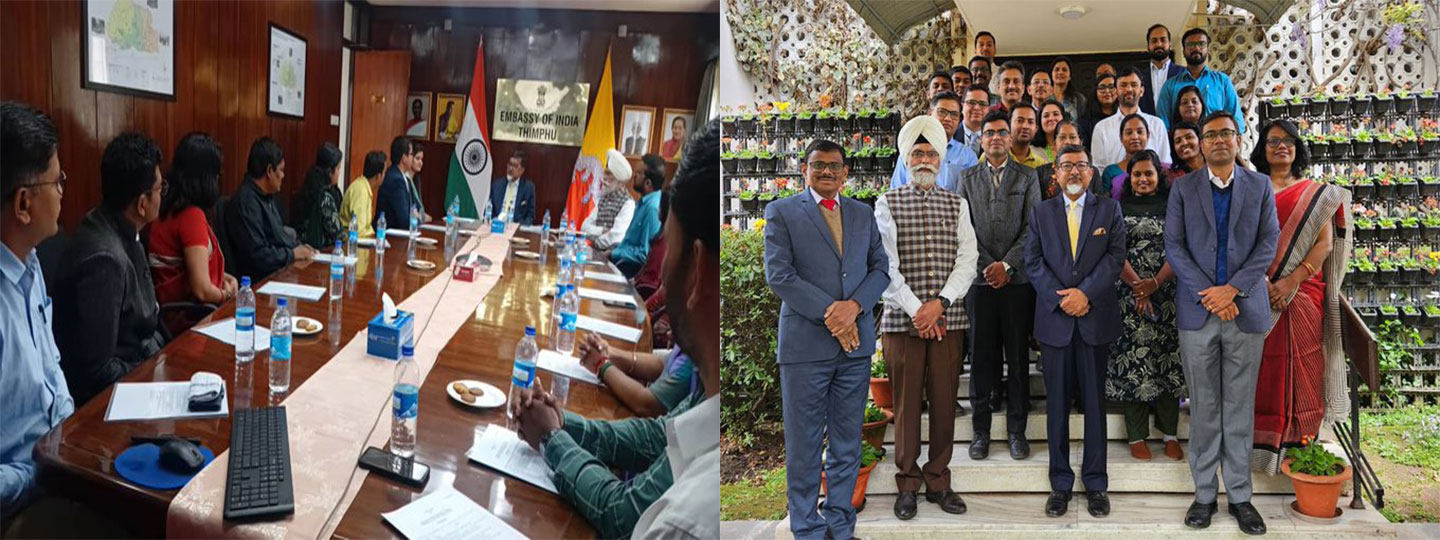  Ambassador Sudhakar Dalela and Embassy team welcomed another group of Indian STEM teachers in Bhutan! 
A clear testimony of strong Bhutan-India collaboration in the field of STEM education.