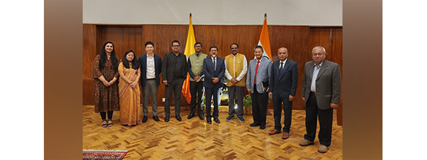  Ambassador Sudhakar Dalela interacted with NEDFi team led by CMD PVSLN Murthy on expanding cross-border connectivity with Bhutan