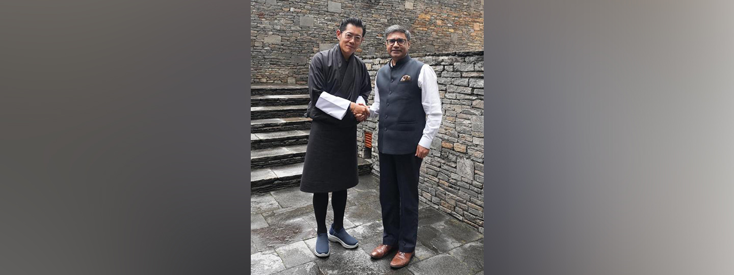  Foreign Secretary Shri Vikram Misri's audience with His Majesty The King of Bhutan(03 October 2025)