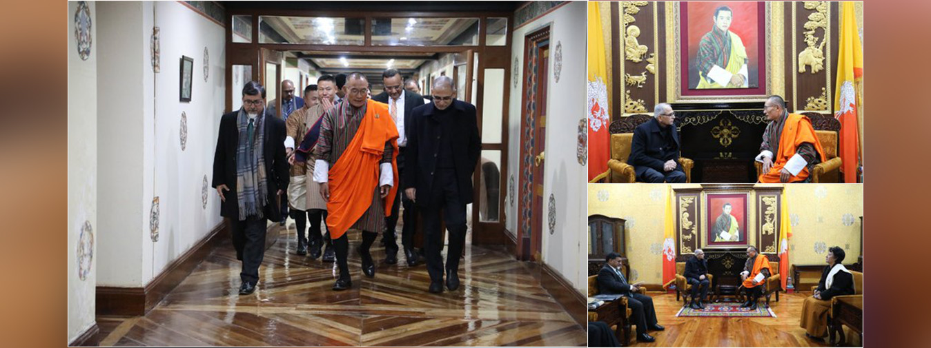  Foreign Secretary 
@AmbVMKwatra
 called on 
@PMBhutan
 Lyonchhen H.E. Tshering Tobgay. FS reaffirmed the close bonds of friendship India shares with Bhutan & assured Lyonchhen of India’s firm commitment to partner with Bhutan as per the priorities of the Royal Government & people of Bhutan.