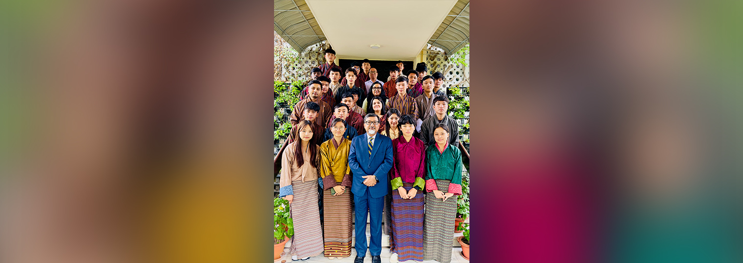  Amb Sudhakar Dalela & Embassy team interacted with Bhutanese candidates selected under the prestigious ICCR scholarship scheme. (30 July 2025)