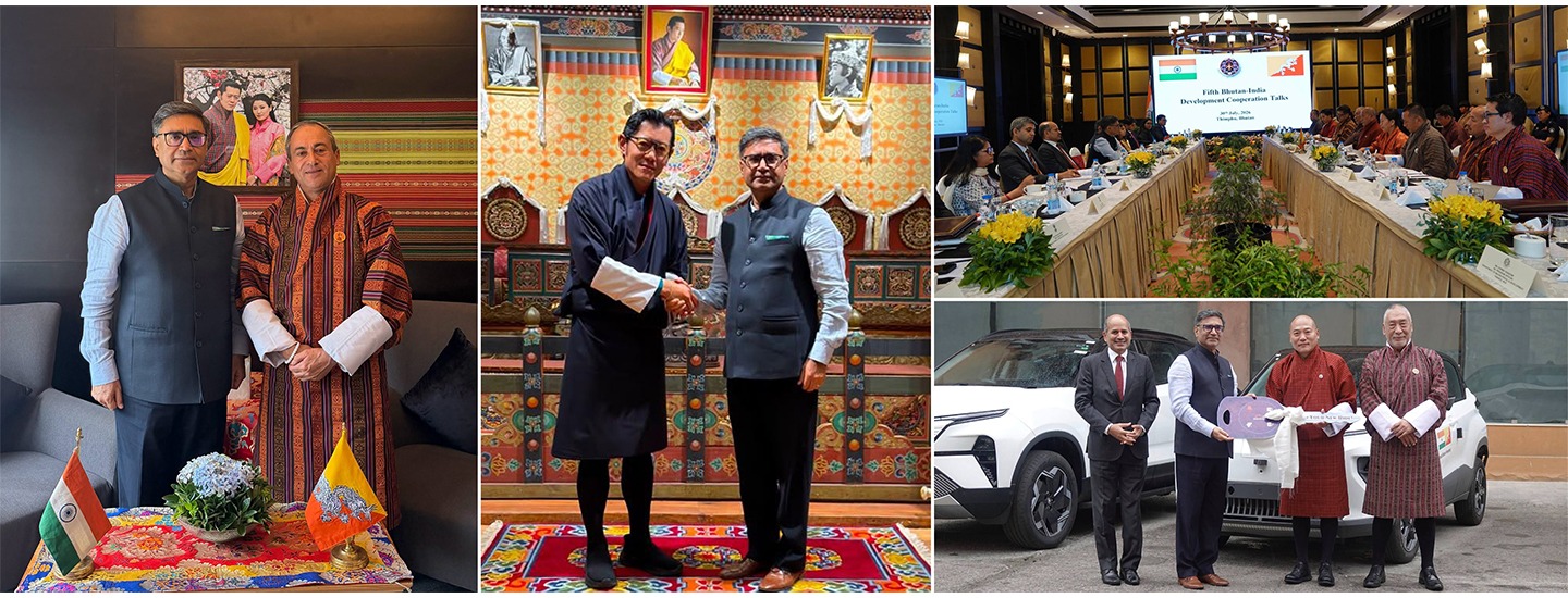  Foreign Secretary Shri Vikram Misri co-chaired the Fifth India-Bhutan Development Cooperation Talks, received an audience with His Majesty the King of Bhutan, called on the Prime Minister and the Foreign Minister of Bhutan. (30-31 July 2026)