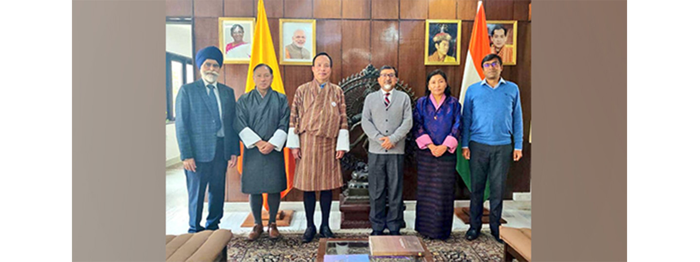  Productive interaction with Vice Chancellor of Royal University Dasho Nidup Dorji and his team to reviewed ongoing bilateral collaboration in the education sector.