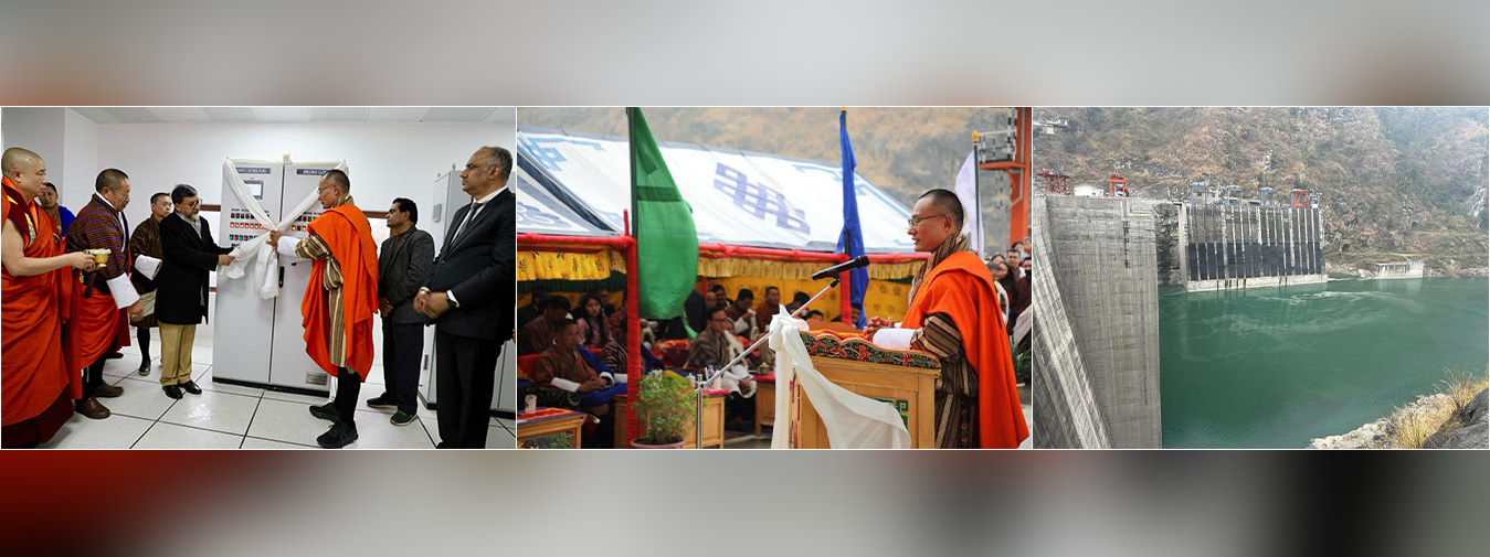  Amb @SudhakarDalela joined @PMBhutan Lyonchhen Dasho Tshering Tobgay, officials of Royal Govt, project mgt team and workforce involved in the development of 1020 MW Punatsangchhu-2 hydropower project to mark the dam reservoir filling. A significant milestone for the project.