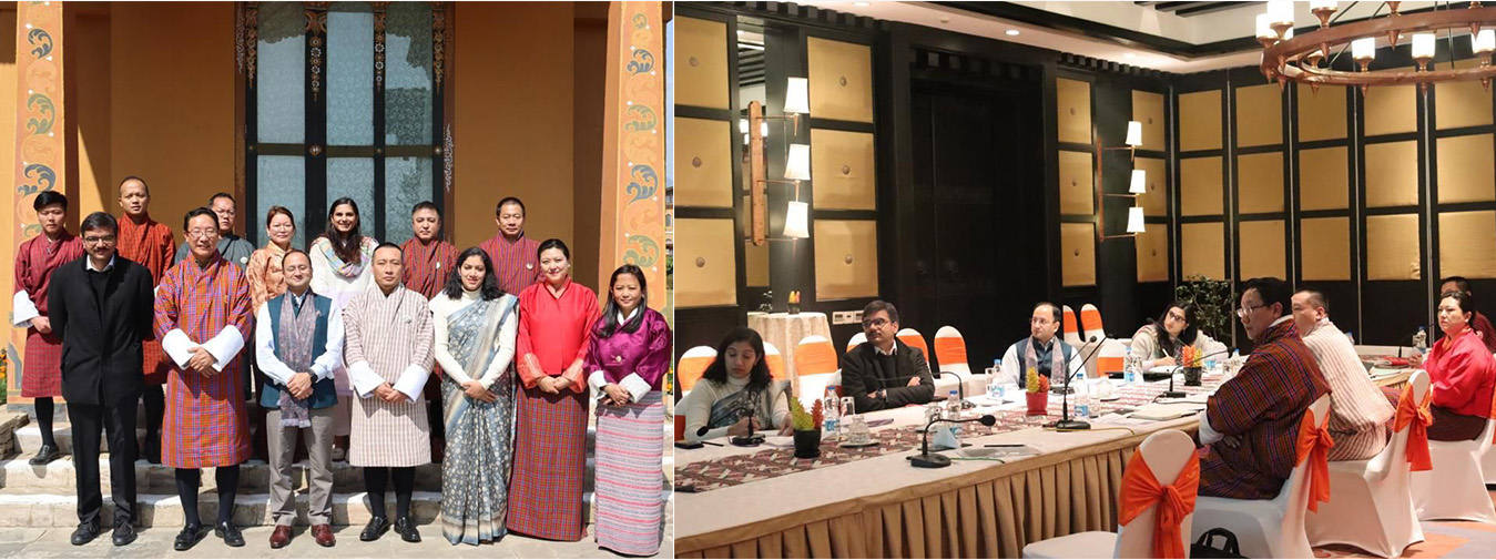  The first Joint Project Monitoring Committee Meeting under the MoU on concessionary financing for the GyalSung Infrastructure Project was held on 20 February 2024 in Thimphu. 

Enduring India Bhutan partnership for youth development and skilling.