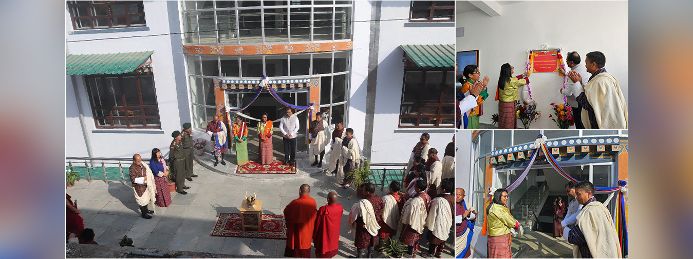  A state-of-the-art Mechanical Lab and academic block at the Jigme Namgyel Engineering College, Dewathang was inaugurated by Hon’ble Sherig Lyonpo Dimple Thapa. 

A India-Bhutan Friendship Project that will support technical research and innovation for Bhutanese students.