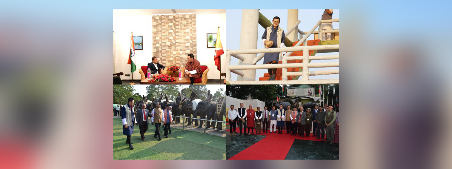  HCM Dr 
@himantabiswa
 called upon His Majesty the King of Bhutan , Jigme Khesar Namgyel Wangchuck at Kaziranga National Park.

Today, His Majesty saw a wide range of wildlife and was briefed on the various conservation efforts in the national park. His Majesty also expressed a desire to visit the park with in the near future with Her Majesty and members of the Royal Family. HCM said that the Government of Assam will be honoured to host the Royal Family.