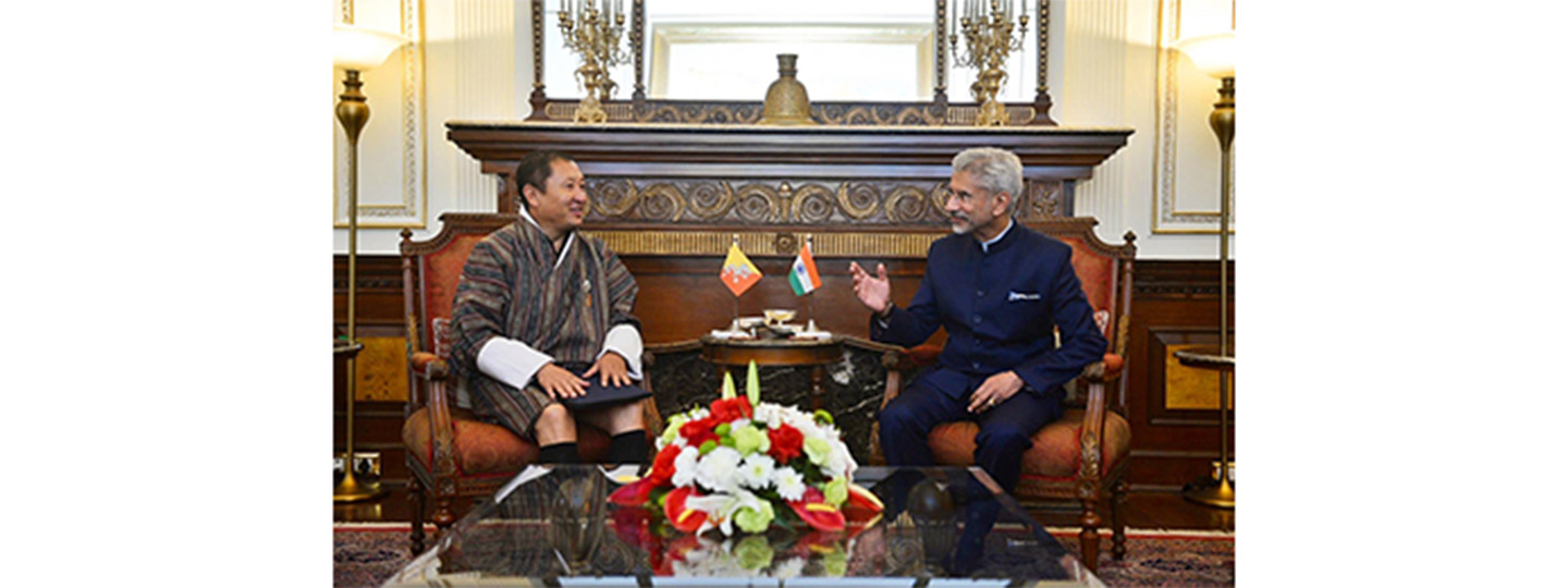  External Affairs Minister Dr. S. Jaishankar met Foreign Minister of Bhutan Dr. Tandi Dorji on the sidelines of Raisina Dialogue, New Delhi.