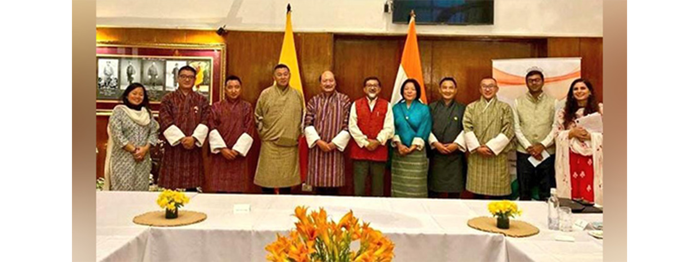  Engaging conversation at a Roundtable with experts in Bhutan on protecting environment, climate change, forest, biodiversity, and wildlife management.