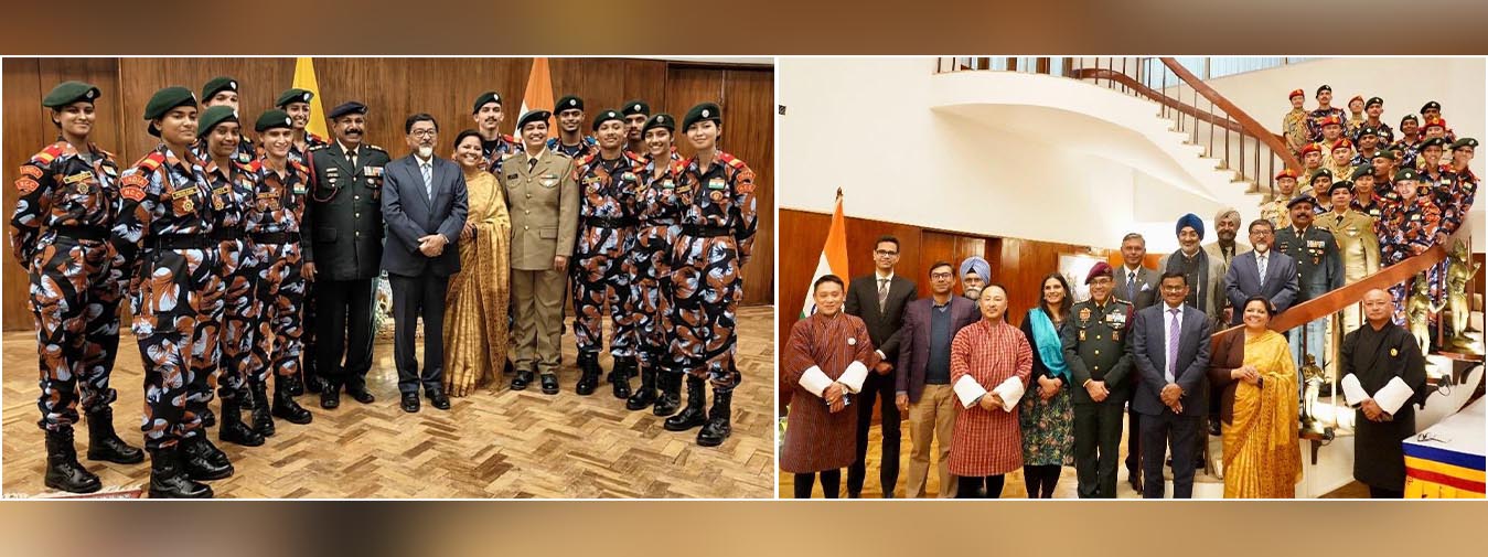  A privilege to welcome #NationalCadetCorps youth delegation led by DG NCC and members of Bhutan Scouts at India House. 

The Indian youth delegation to participate in the celebrations of National Day of Bhutan. Enduring BhutanIndia partnership and expanding youth connect. 